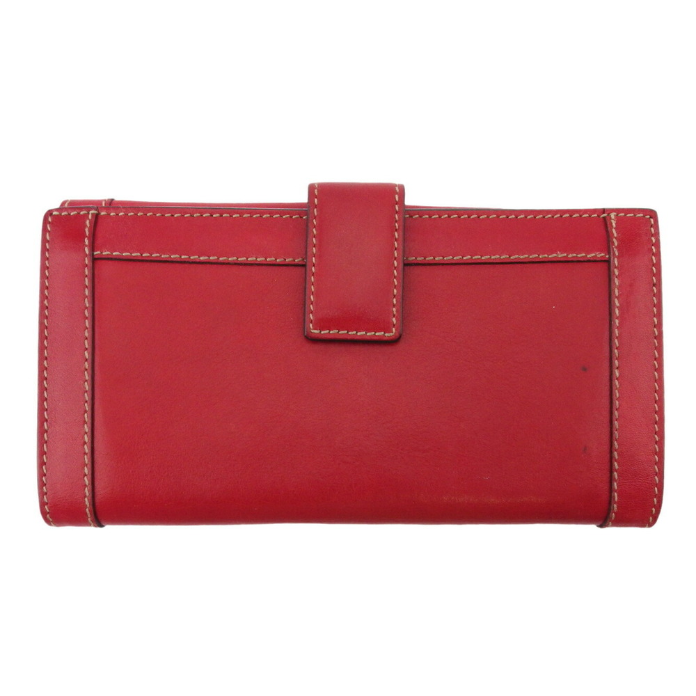 Gucci Bits Wallet Red Long Hexagonal Leather - image 2